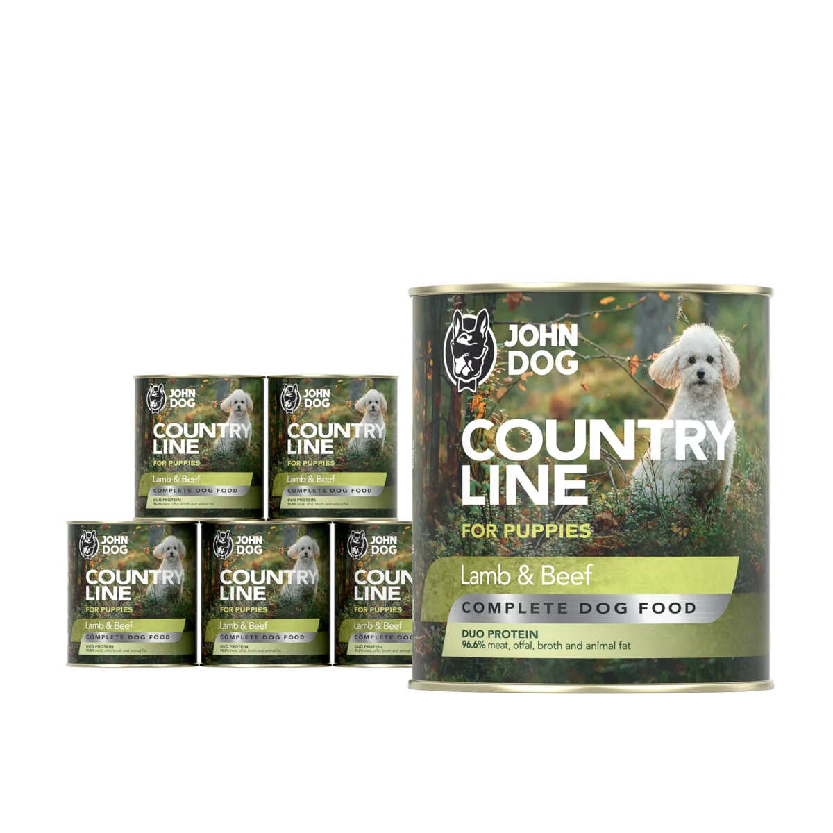 John Dog Country jagnięcina, wołowina junior 800 g