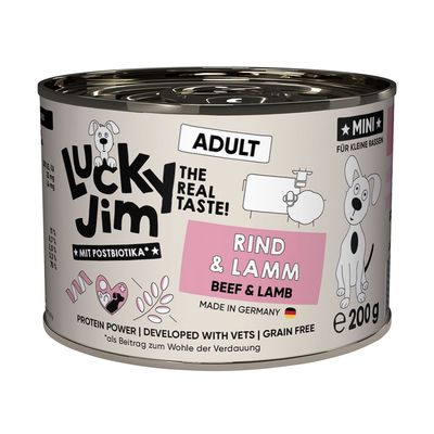 Lucky Jim jagnięcina, wołowina adult małe rasy 200 g × 6