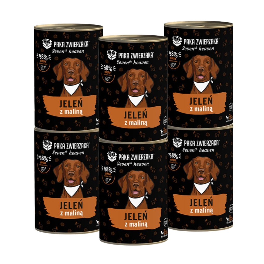 Paka Zwierzaka Seventh Heaven dziczyzna z maliną 400 g × 6