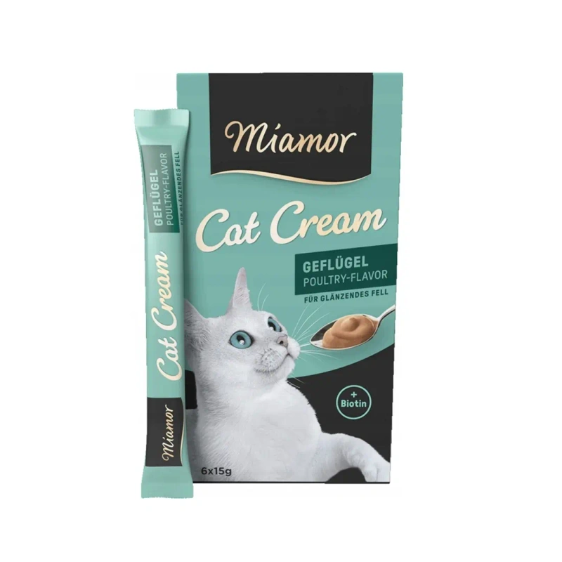 Miamor Cat Cream Skin & Coat drób pasztet adult 15 g × 6