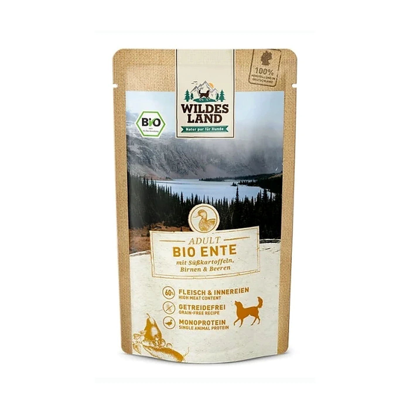 Wildes Land Bio kaczka adult 125 g