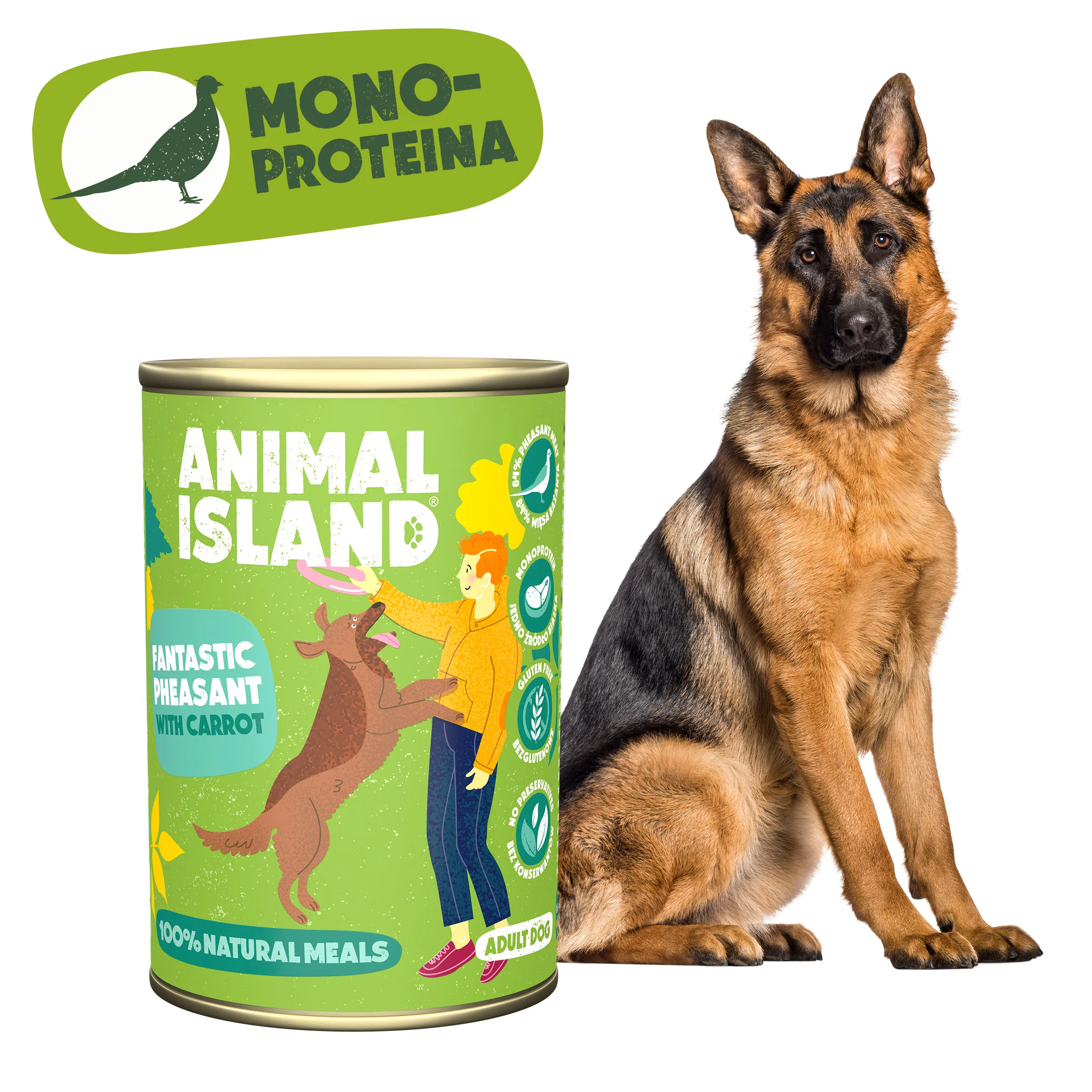 Animal Island Everyday bażant, marchewka adult 400 g