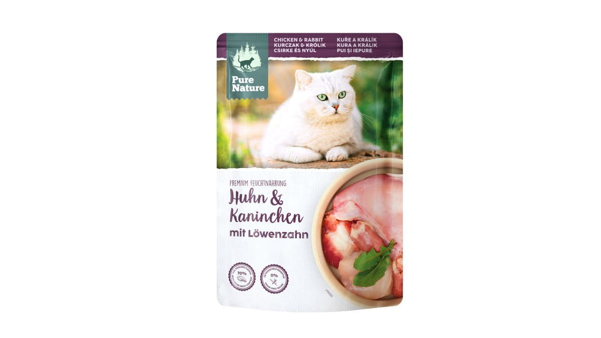 Pure Nature królik, kurczak z mniszkiem lekarskim adult 85 g