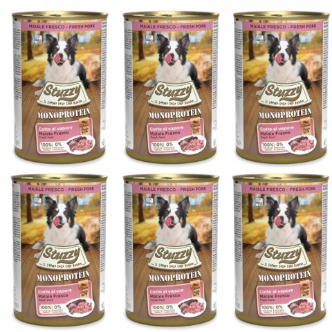 Stuzzy Monoprotein wieprzowina adult 400 g × 6