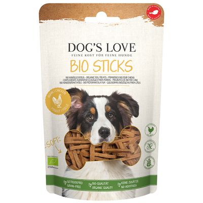 Dog's Love Bio Sticks kurczak 150 g × 12