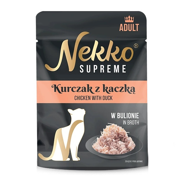 Nekko Supreme kaczka, kurczak w bulionie adult 70 g