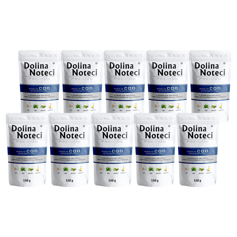 Dolina Noteci Premium dorsz z brokułem adult 150 g × 10
