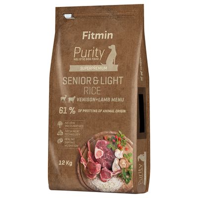 Fitmin Purity Rice dziczyzna, jagnięcina senior 12 kg
