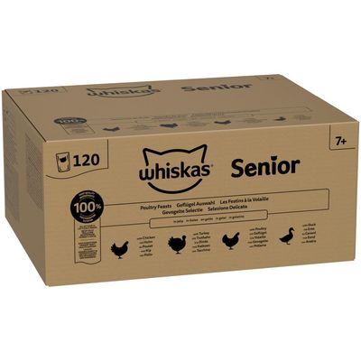 Whiskas mix smaków w galaretce senior 85 g × 120