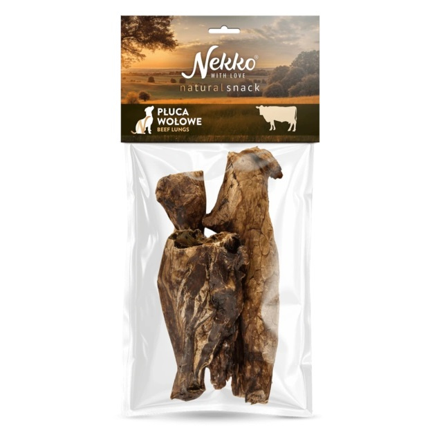 Nekko Natural Snack płuca wołowe 100 g
