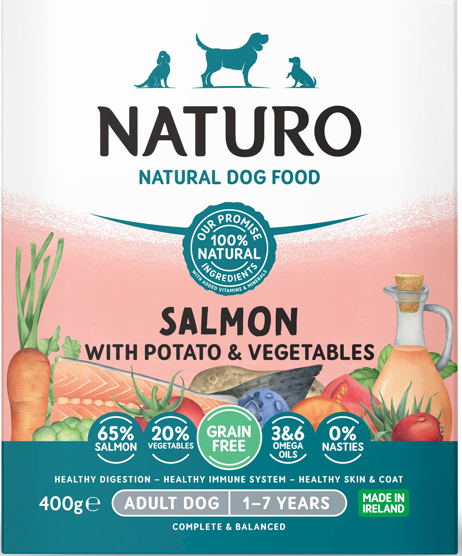 Naturo Grain Free łosoś adult 400 g