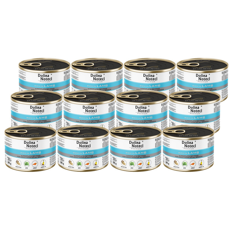 Dolina Noteci Premium jagnięcina adult 185 g × 12
