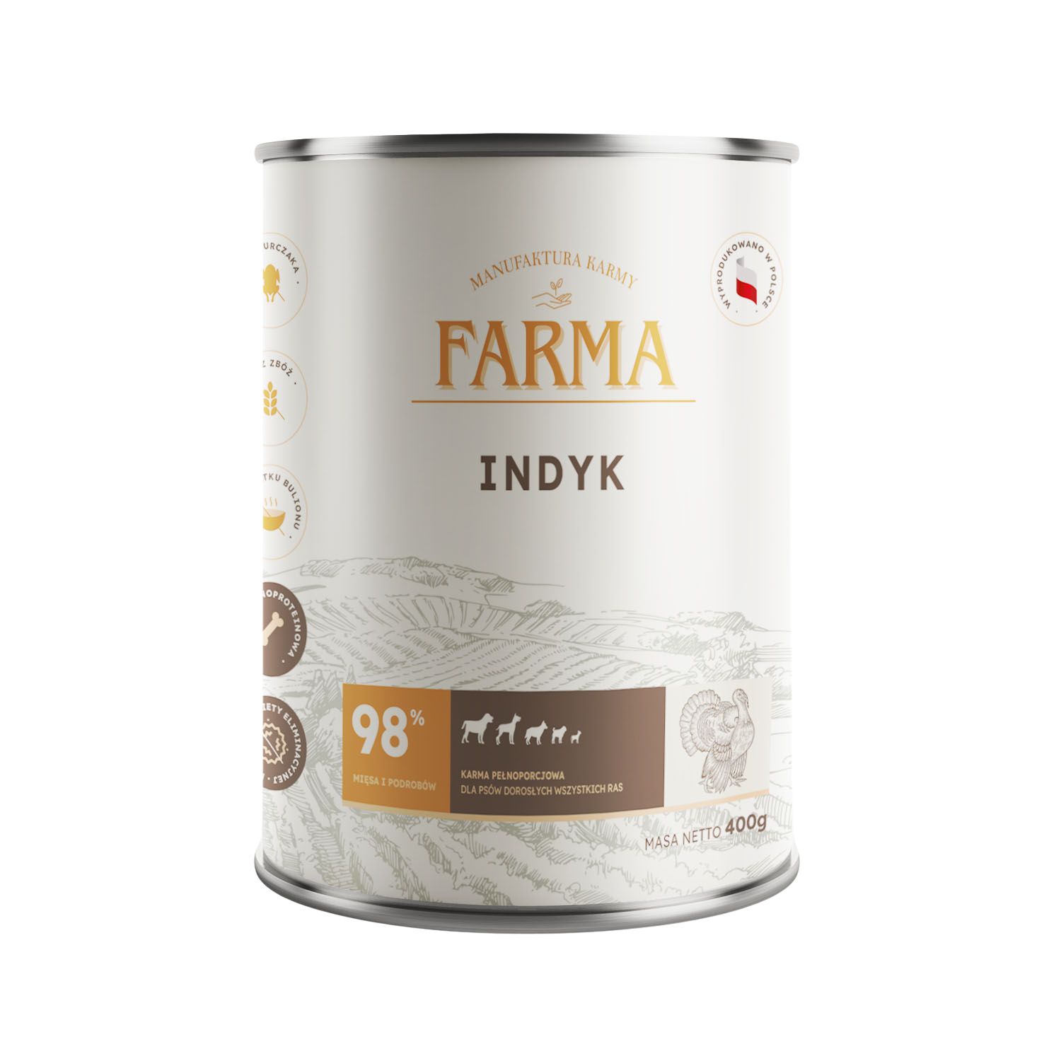 Farma Select indyk adult 400 g × 6