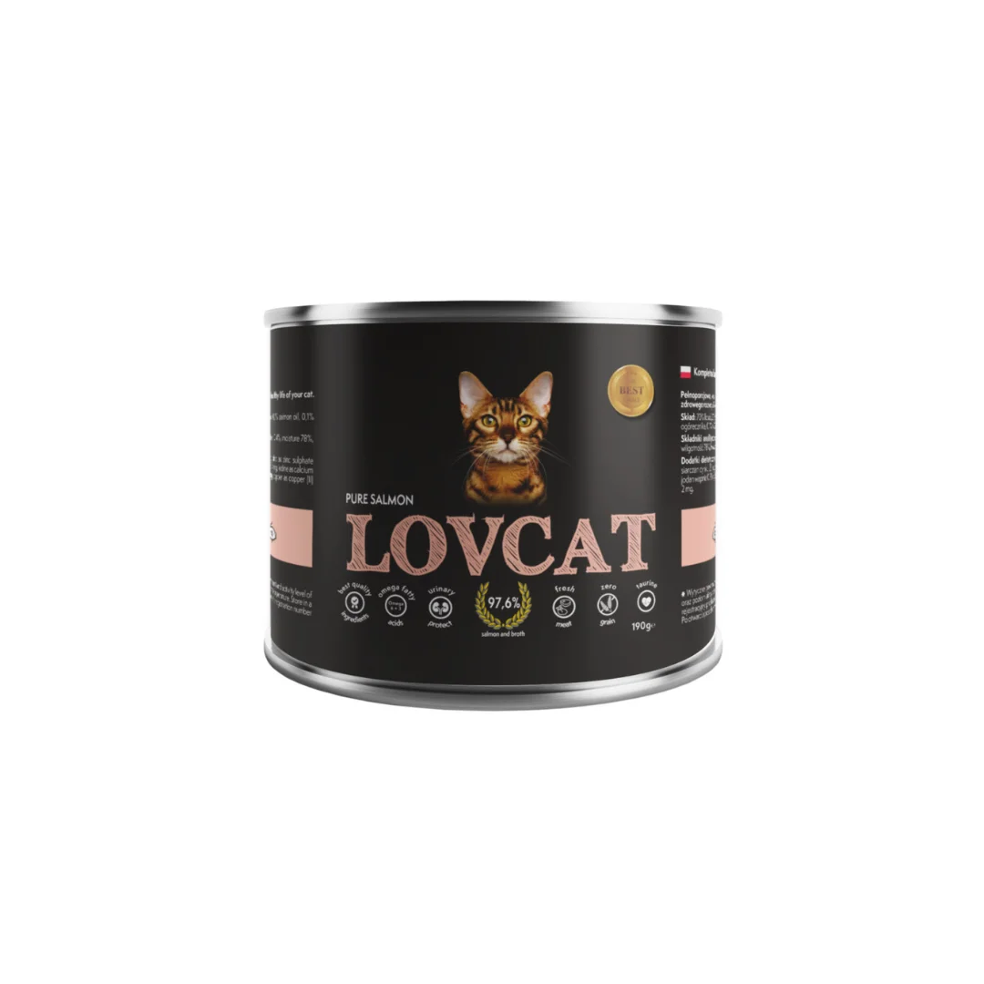 Lovcat Pure łosoś w bulionie 190 g