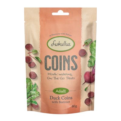 Lukullus Coins kaczka adult 80 g × 3