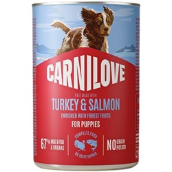 Carnilove Pate indyk, łosoś puppy 400 g