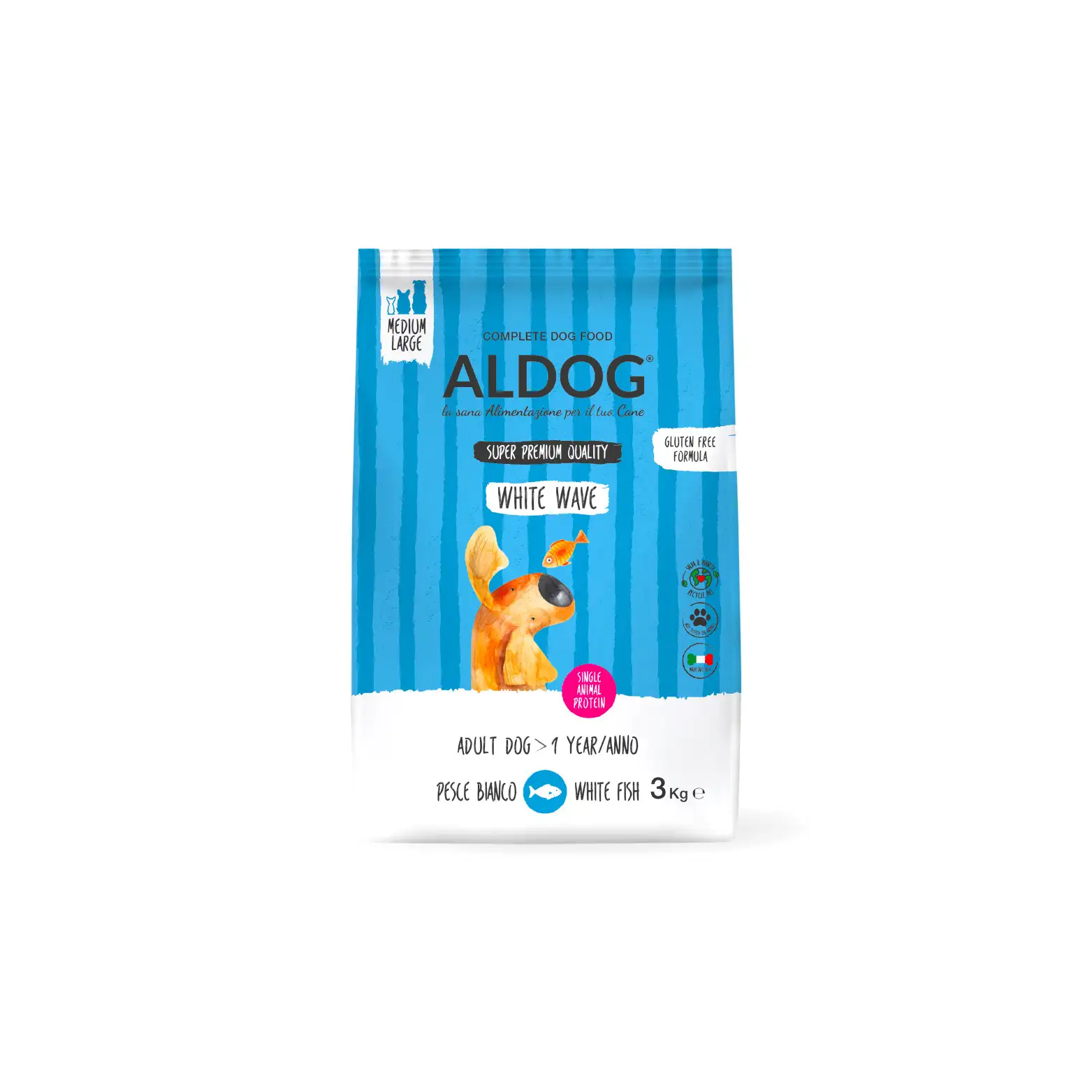 Aldog White Wave biała ryba adult duże rasy 3 kg