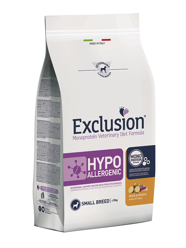 Exclusion Hypoallergenic kaczka adult małe rasy 2 kg