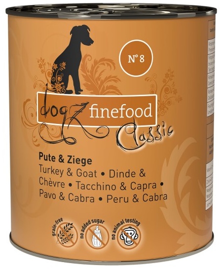 Dogz Finefood indyk, koza 800 g