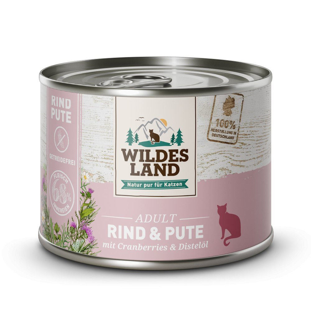 Wildes Land Classic indyk, wołowina z żurawiną adult 200 g
