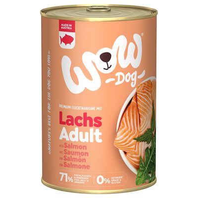 WOW łosoś adult 400 g × 6