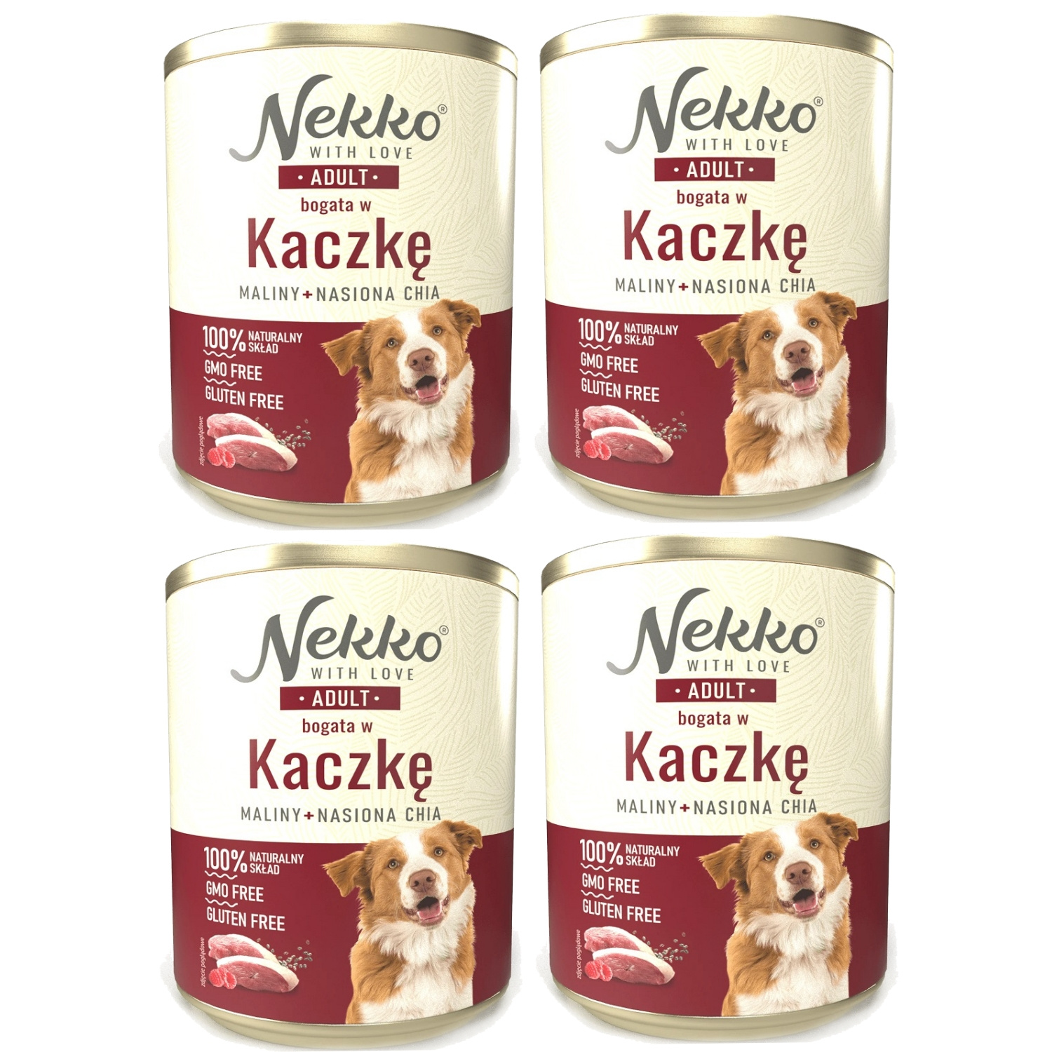 Nekko kaczka adult 800 g × 4