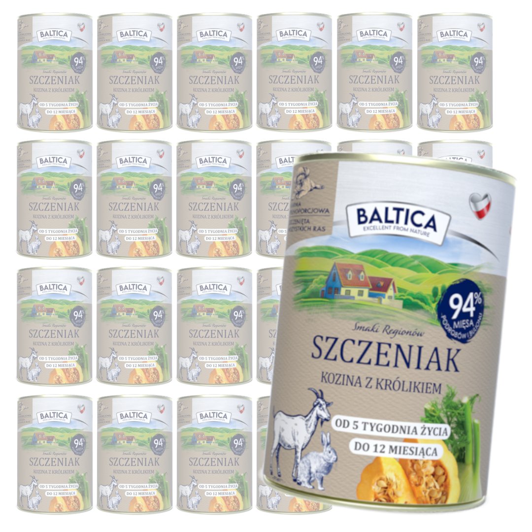 Baltica kozina, królik puppy 400 g × 24