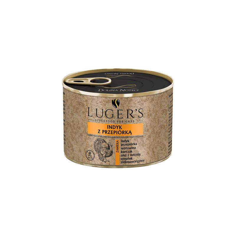Luger's indyk, przepiórka adult 185 g