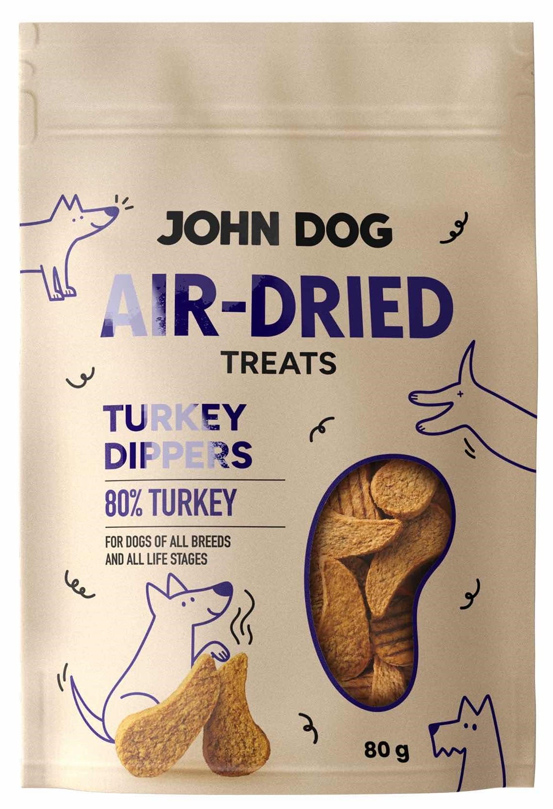 John Dog Air Dried indyk 80 g