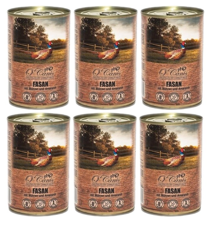 O'Canis bażant, marchew 400 g × 6