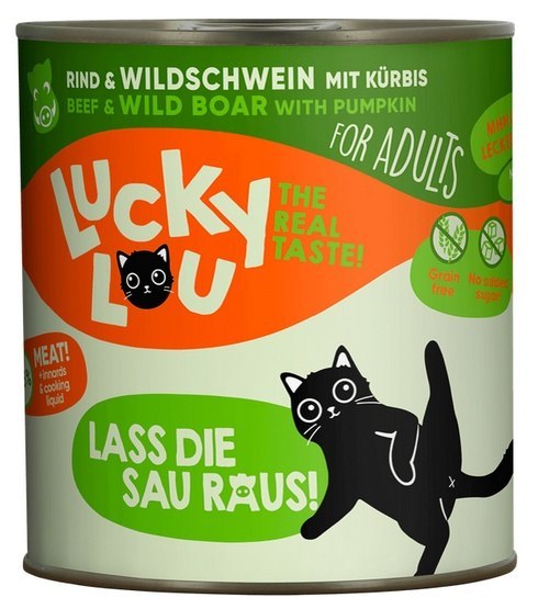 Lucky Lou Lifestage dzik, wołowina adult 800 g