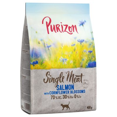 Purizon Single Meat łosoś z kwiatami chabru adult 400 g