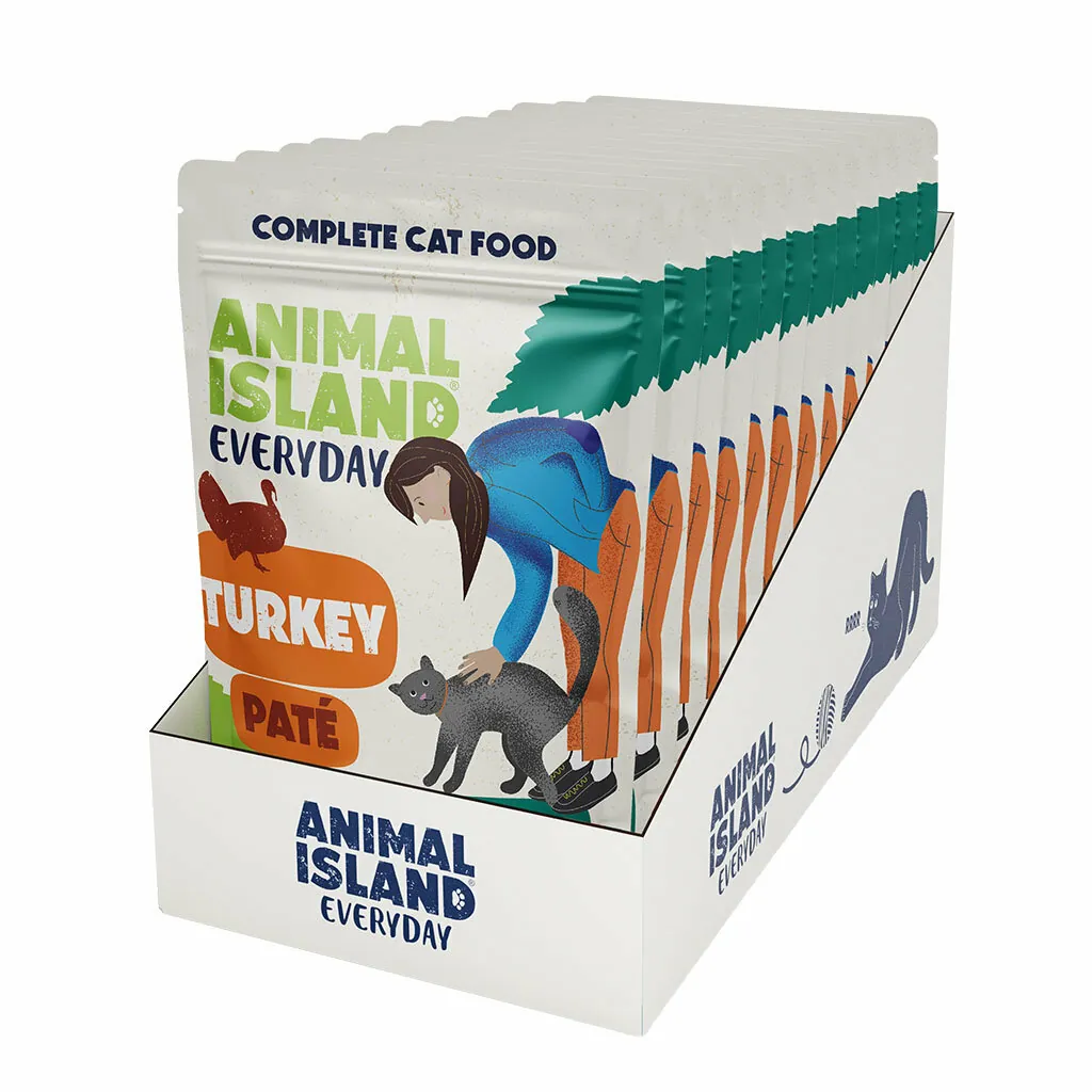 Animal Island Everyday Skin & Coat indyk pasztet 100 g × 12