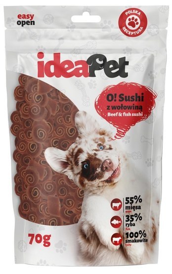 IdeaPet O! Sushi wołowina 70 g