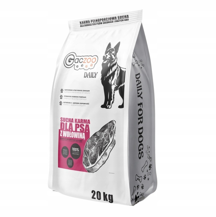 Gaczoo Daily wołowina adult 20 kg