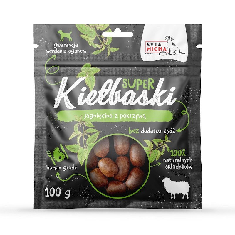 Syta Micha Super Kiełbaski jagnięcina 100 g