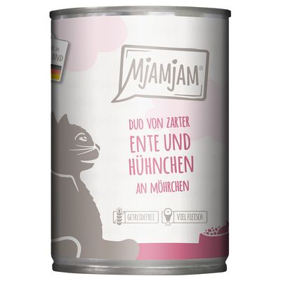 MjAMjAM Duo kaczka, kurczak z marchewką 400 g × 6