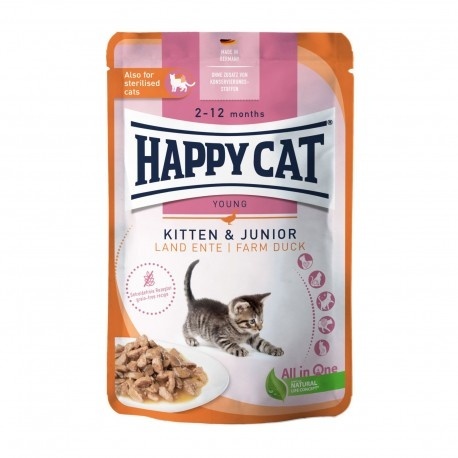 Happy Cat Meat In Sauce kaczka w sosie kitten 85 g