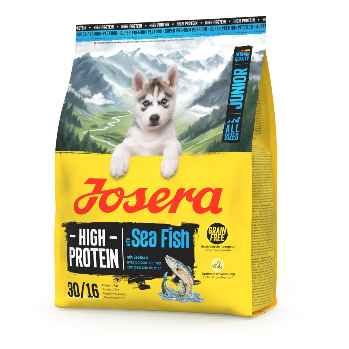 Josera High Protein ryba junior średnie rasy 900 g