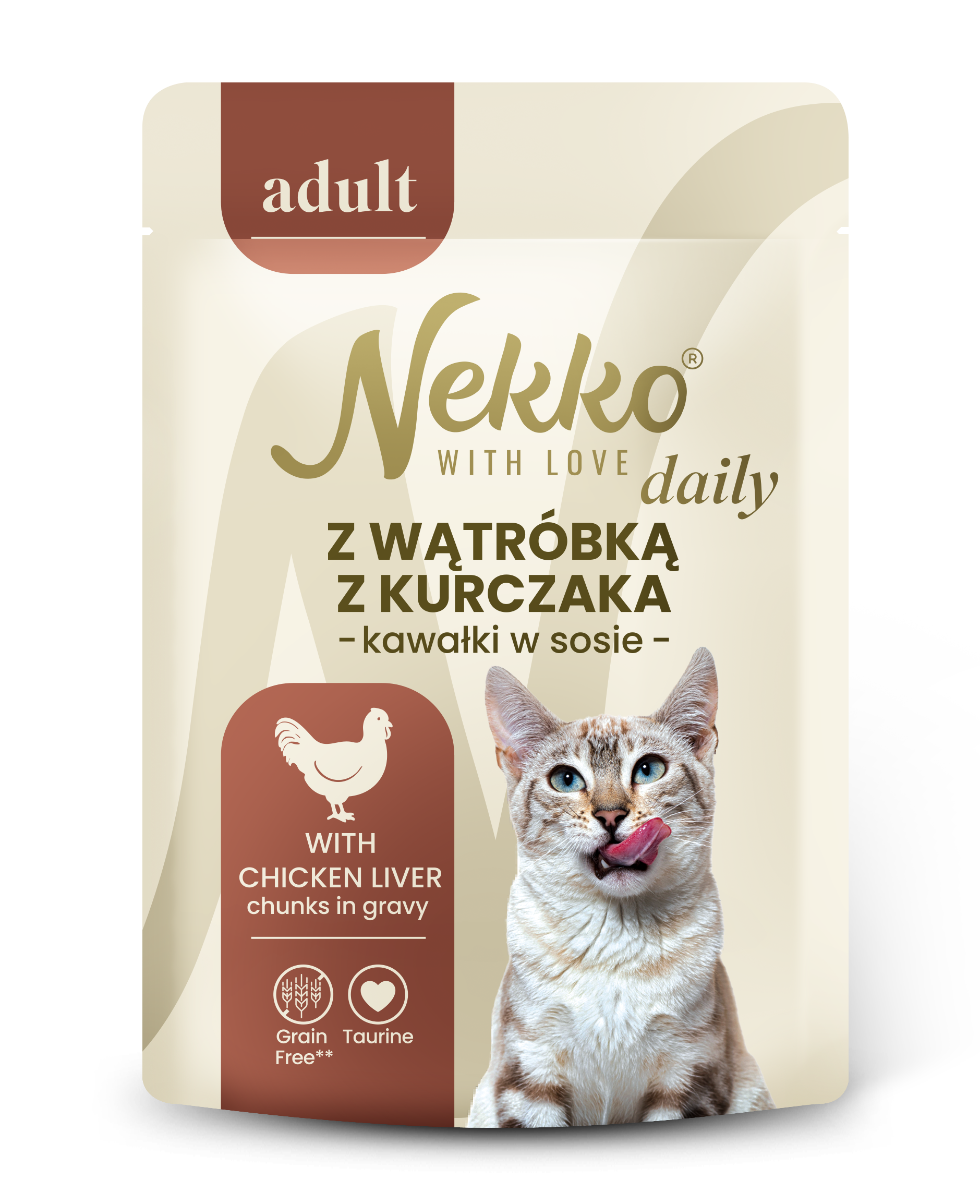 Nekko Daily wątróbka z kurczaka w sosie adult 85 g
