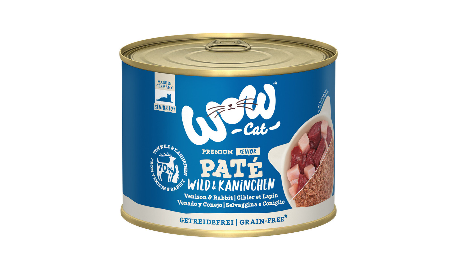 WOW dziczyzna, królik pasztet senior 200 g