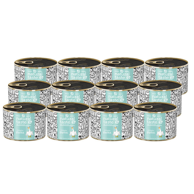 Natural Taste gęś adult 185 g × 12