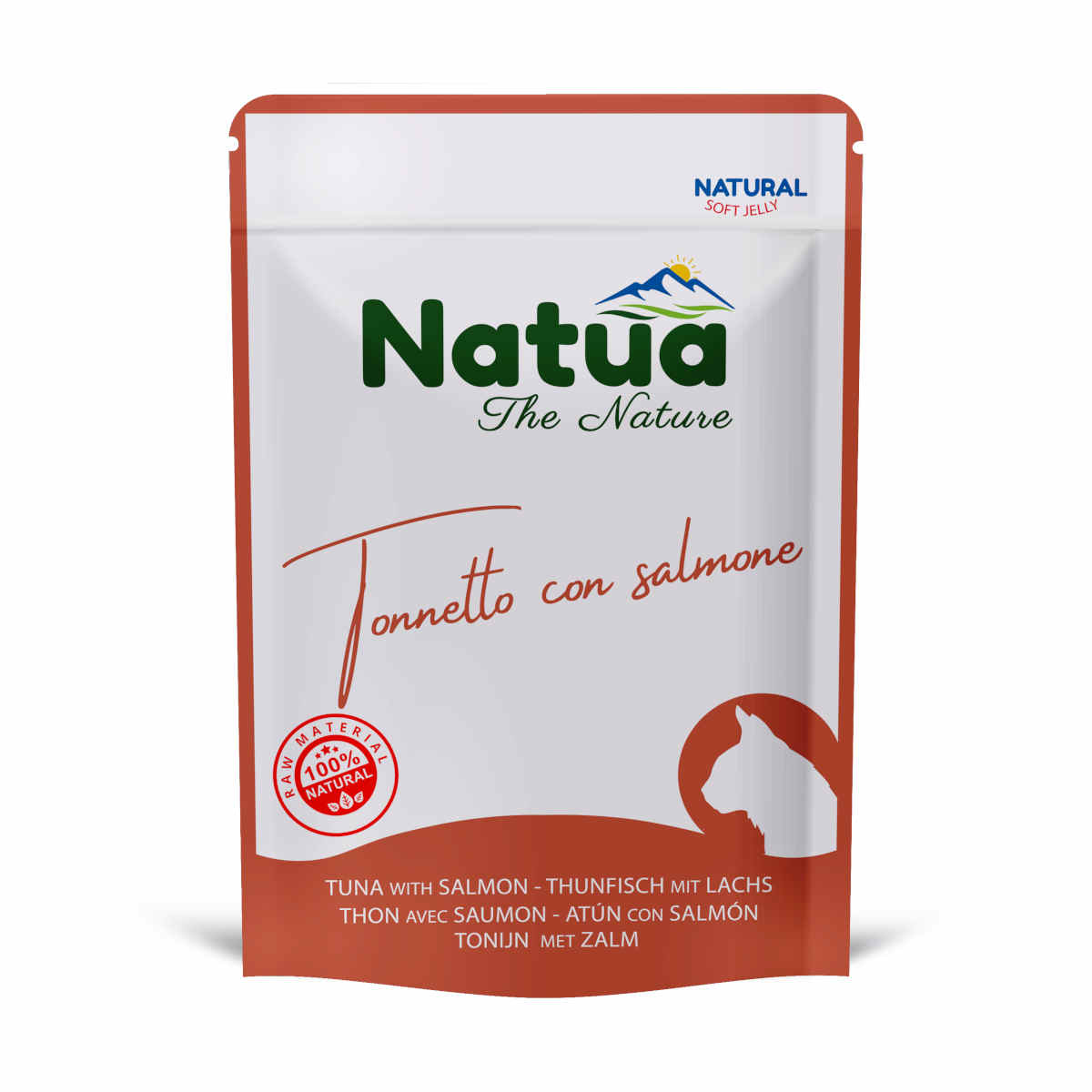 Natua Natural tuńczyk, łosoś w galaretce adult 70 g