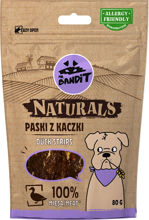 Mr. Bandit Naturals kaczka 80 g