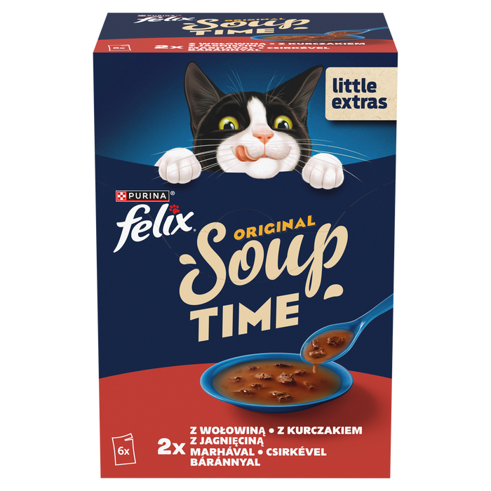 Purina Felix mix smaków w bulionie 48 g × 6