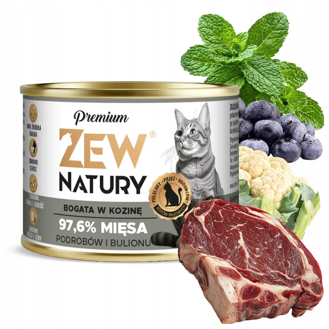 Zew Natury Premium kozina kawałki 185 g