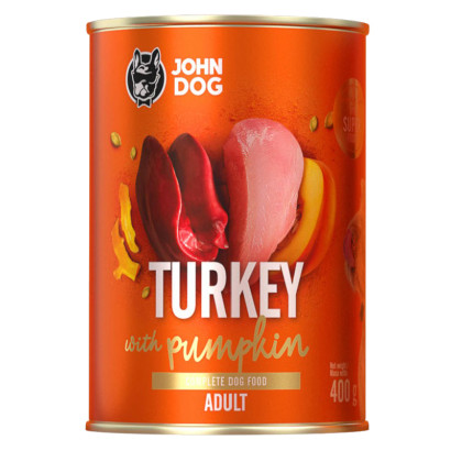 John Dog Pumpkin indyk z dynią adult 400 g