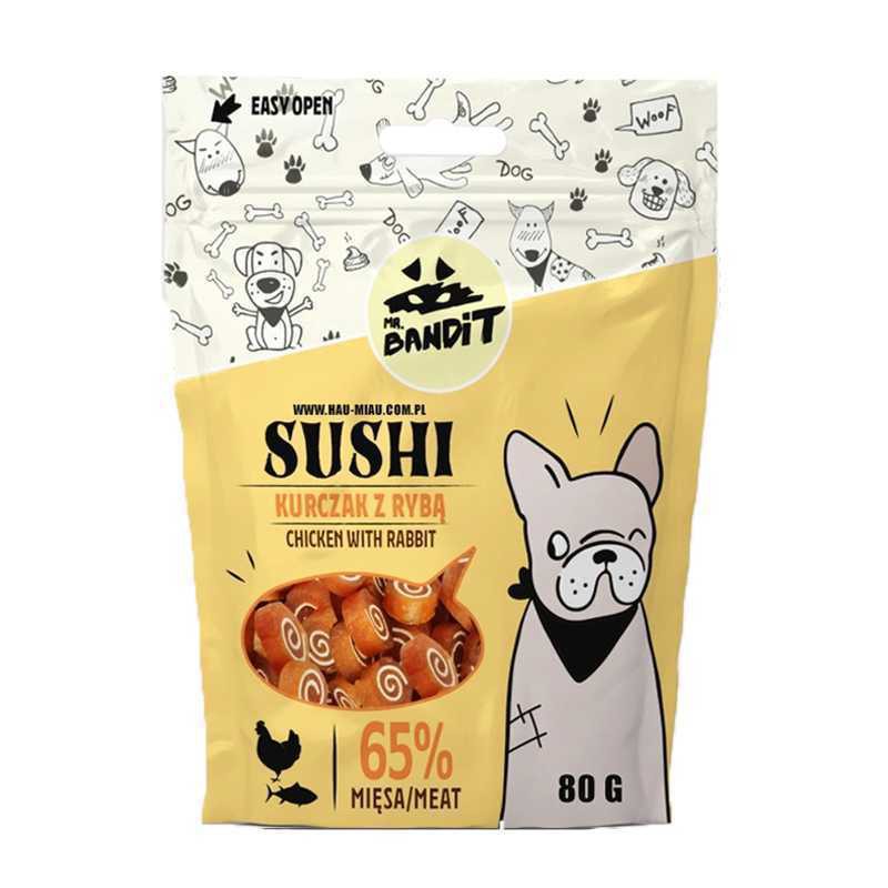 Mr. Bandit Sushi kurczak, ryba 80 g