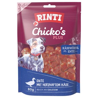 Rinti Chicko Plus kaczka, ser 80 g × 12