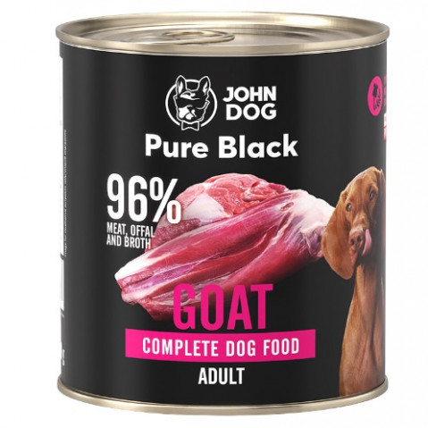 John Dog Pure Black kozina adult 800 g
